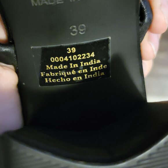 NEW Free People Parker Sandals Womens 8.5 Black Leather Basic Y2K Whimsygoth - Picture 8 of 9